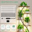 Support pour plante d'intérieur avec lumière de croissance et 7 tablettes