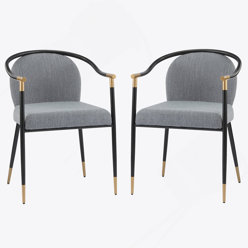 Chaise rembourrée Modern, Gris