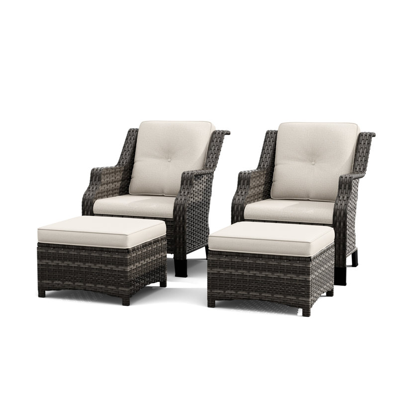 Anahit - Person Patio Conversation Set, Beige