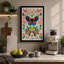 Ornamental Butterfly And Blooms Boho - Print-136730488-136730487