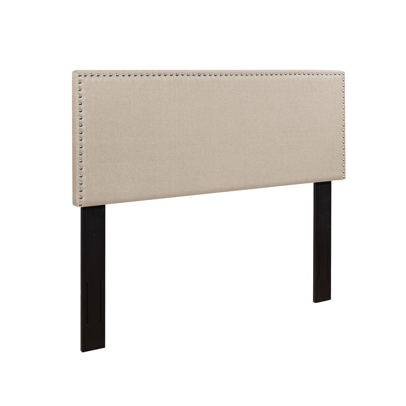Percy Upholstered Headboard, Beige, Twin