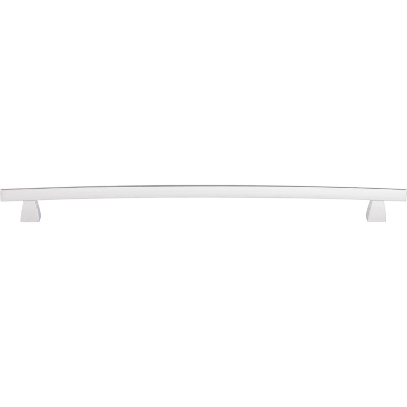 Arched Bar Pull, Polished Chrome, 12" Center to Center