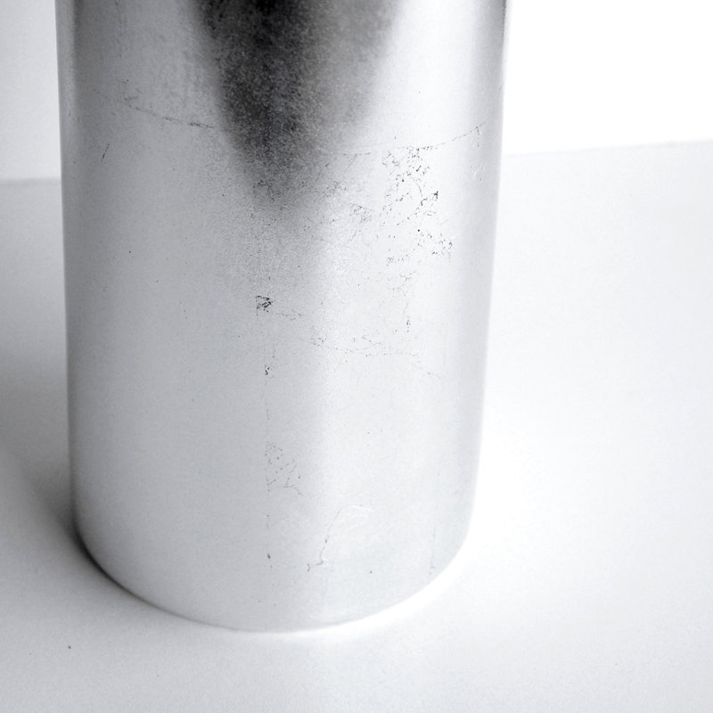 Fariha Handmade Glass Table Vase, Silver
