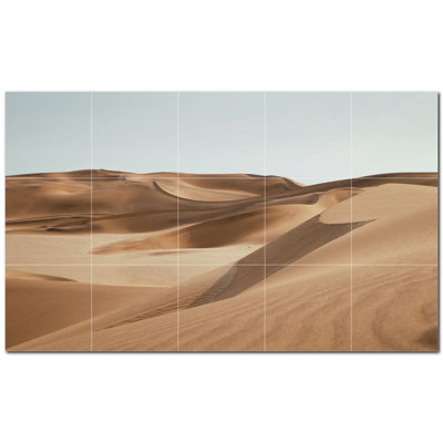 Murale décorative en céramique satinée 8 po x 8 po Desert Photo