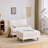 47" Upholstered Accent Chair With Ottoman,-134258946