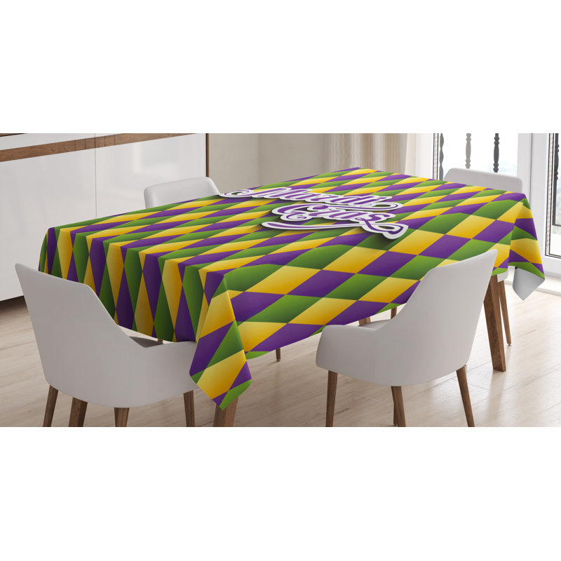 Geometric Tablecloth, 70" L x 52" W