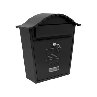 NEAT Steel Elegant Letter Box for Loving Home (Standard Size, Black)