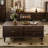 Light luxury retro solid wood coffee table
