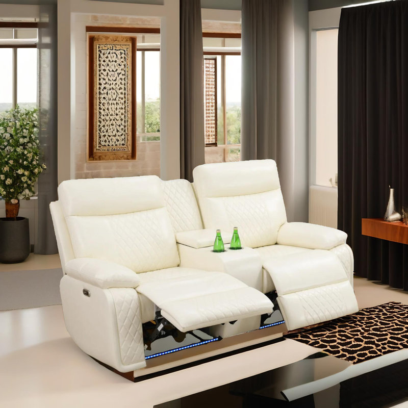 Causeuse inclinable en cuir Nova Pu