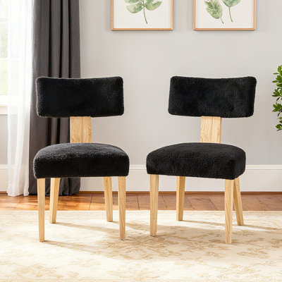 Solid Wood Upholstered Dining Chairs