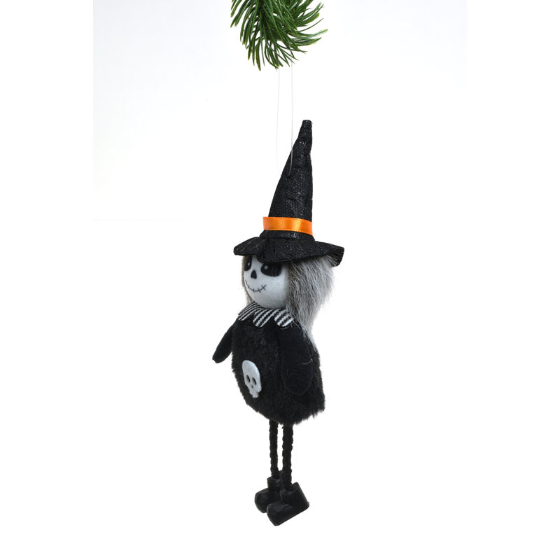 Squelette noir suspendu (paquet de 8)