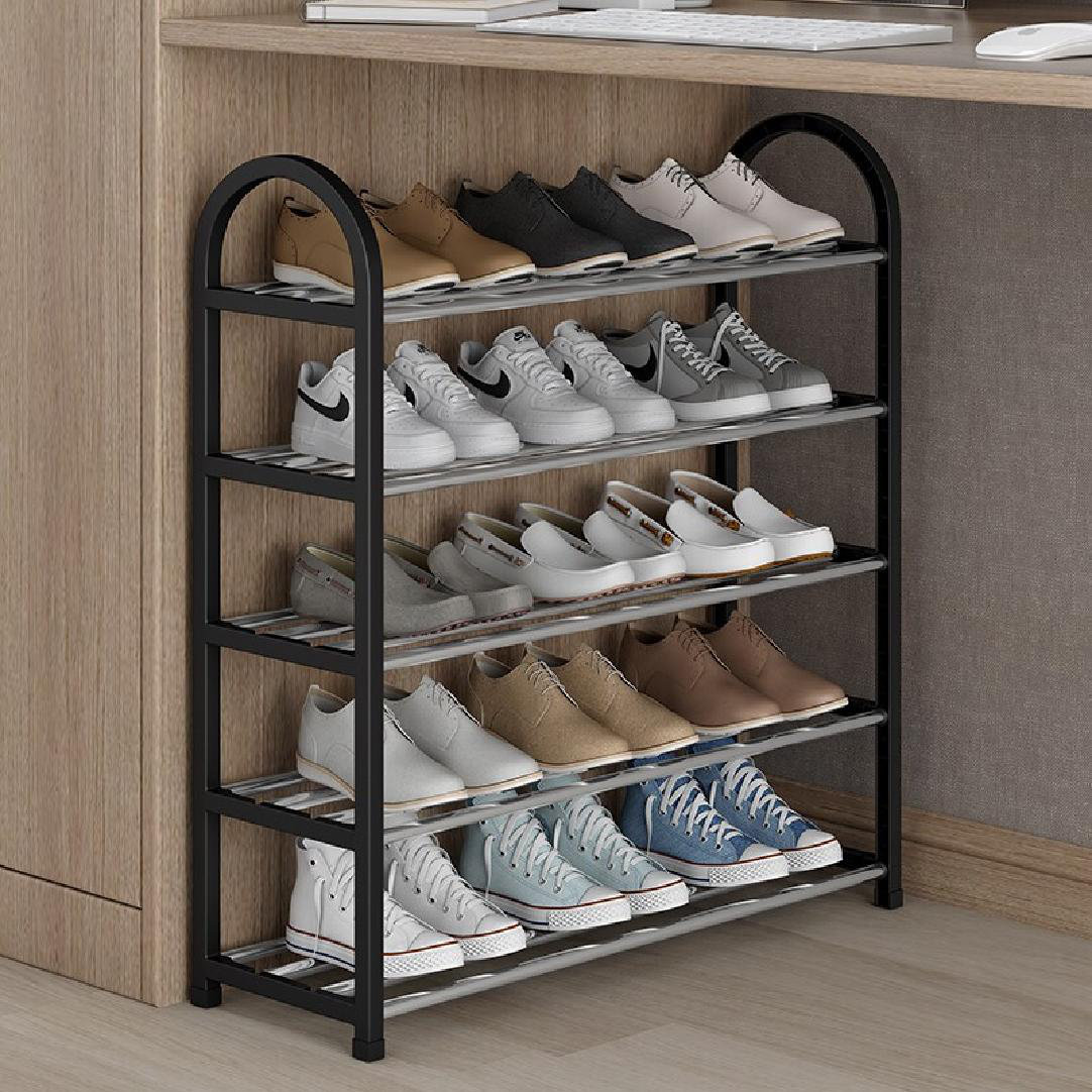 Red Cloud 5-Tier Stackable Shoe Rack, 15-Pairs Sturdy Shoe Shelf Storage