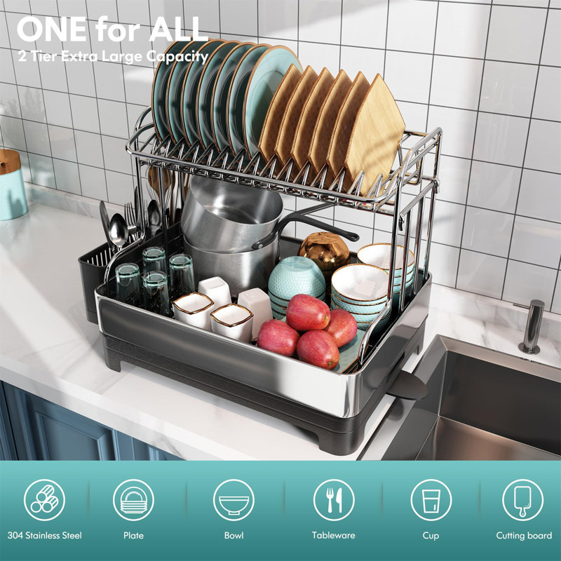 Rishan Two Tier Dish Rack