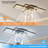 40.5" 6-Speed Reversible Ceiling Fan with Dimmable LED, Remote/App Control