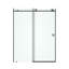 Porte de douche coulissante sans cadre en verre transparent l 60 po x H 76 po