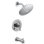 Ensemble de garniture de baignoire et douche Moi Gibson Posi-Temp Eco-Performance, valve requise