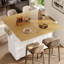Wood Kitchen Island-126648745