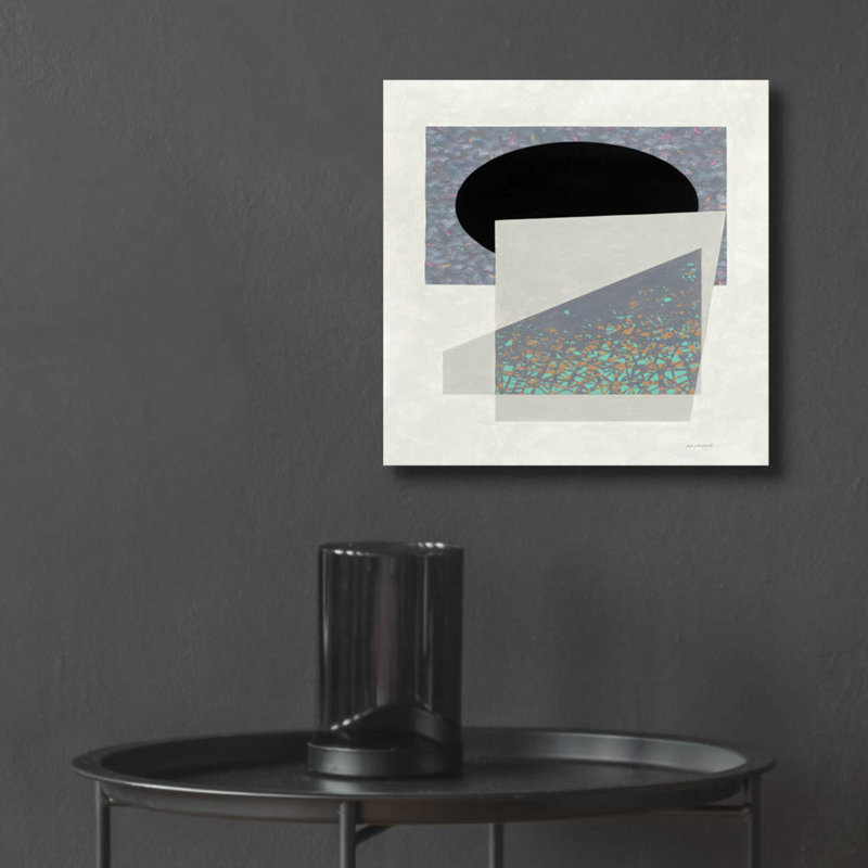  «Full Moon I V2 Panel» par Mike Schick, art mural en verre acrylique, 12 po x 12 po