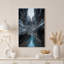 Art mural sur toile avec fente turquoise-417092272