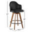 Tabouret de comptoir pivotant de 26 po Murrieta-32650384