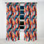 Trendy Wave Patterns 1970S - Rideau abstrait - Rideau géométrique occultant - 1 panneau-107547096