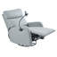 Fauteuil inclinable et pivotant à bascule avec rotation à 360 degrés, mouvement de glissement et fonction d'inclinaison