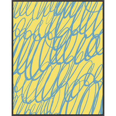 «Color Squiggles 5» par Jacques Pilon - Art mural encadré