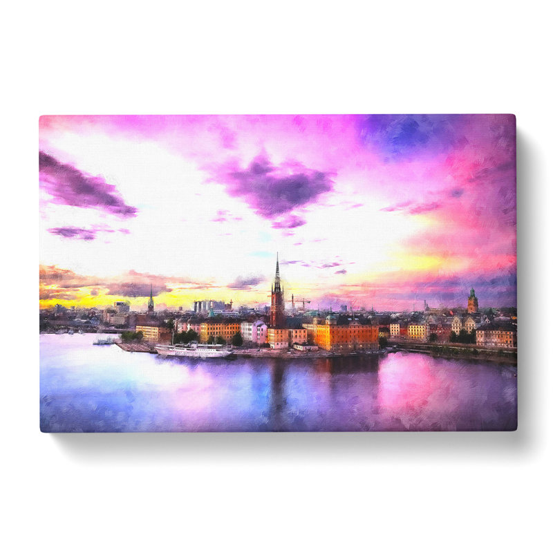 Stockholm In Sweden - Wrapped Canvas Print, 50cm H x 76cm W x 3cm D