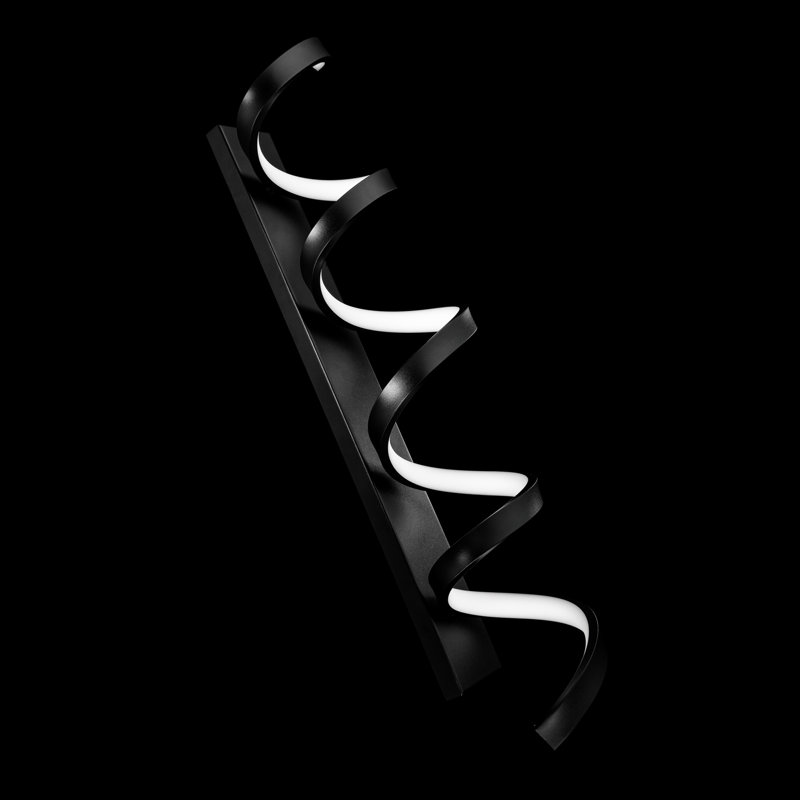 1 - Light LED Bath Bar, Black