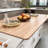 White Foldable Rolling Kitchen Cart