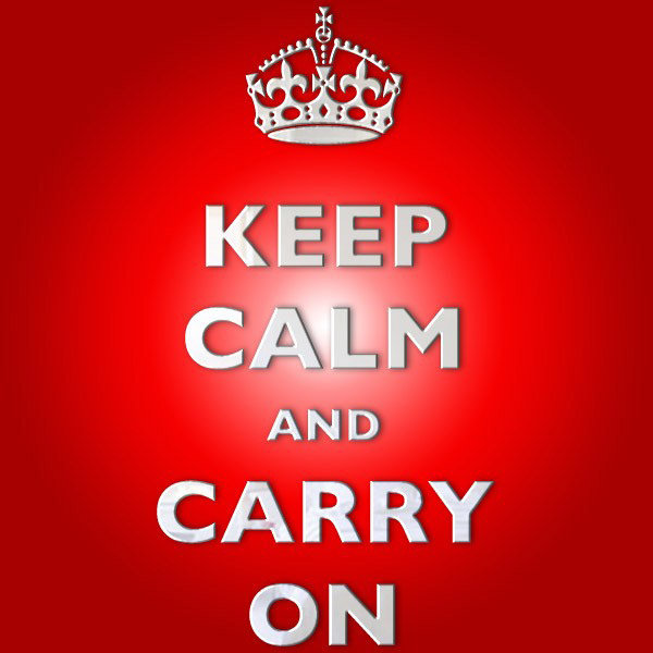 Keep Calm and Carry On Letter Mirror
