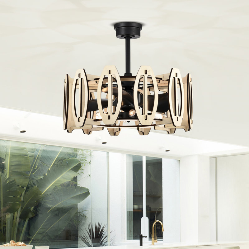 Ventilateur de plafond 14 po avec ensemble d'éclairage Honeykiss