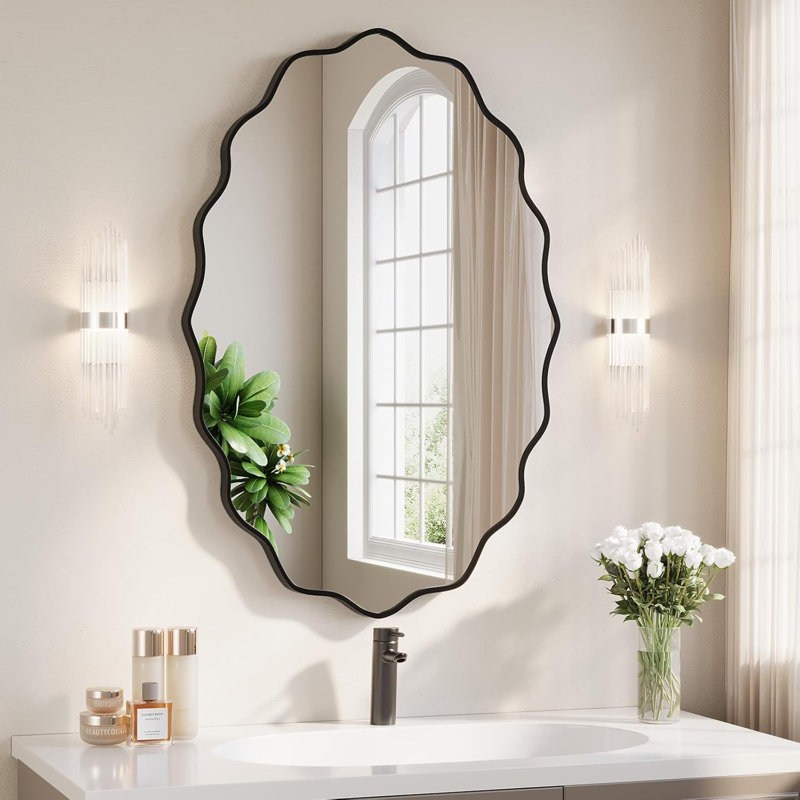 Miroir mural Wavy, 28 po x 20 po