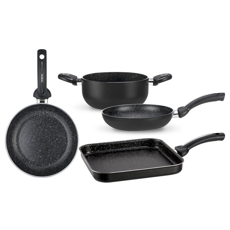 Biostone 4 - Piece Non-Stick Aluminum Cookware Set