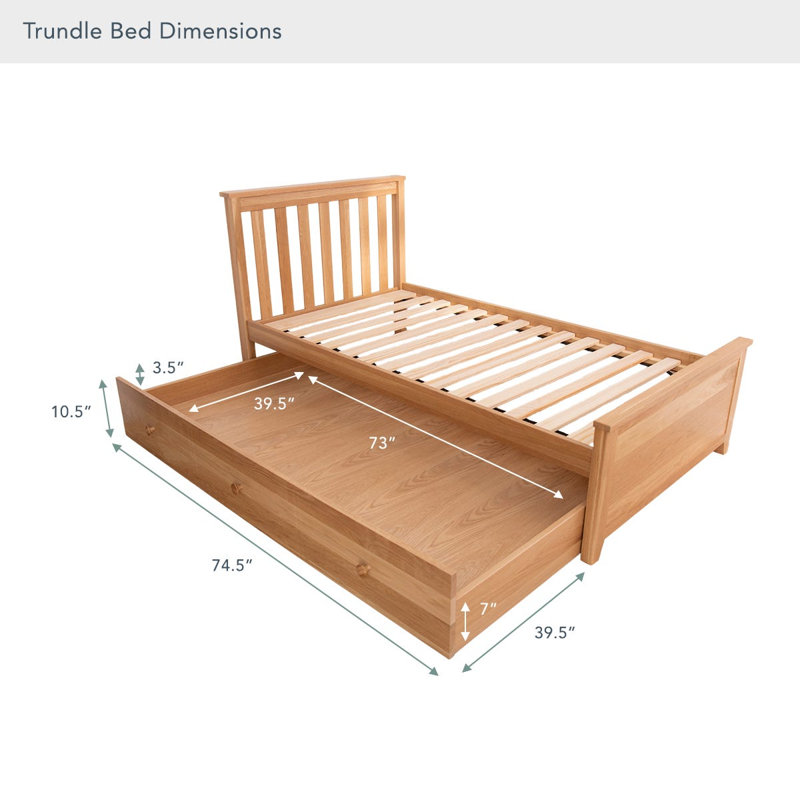 Savona Kids FSC®-Certified Oak Trundle Drawer, Natural