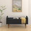 Banc de rangement avec repose-pieds en lin-1978730255