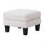 Repose-pieds en tissu beige