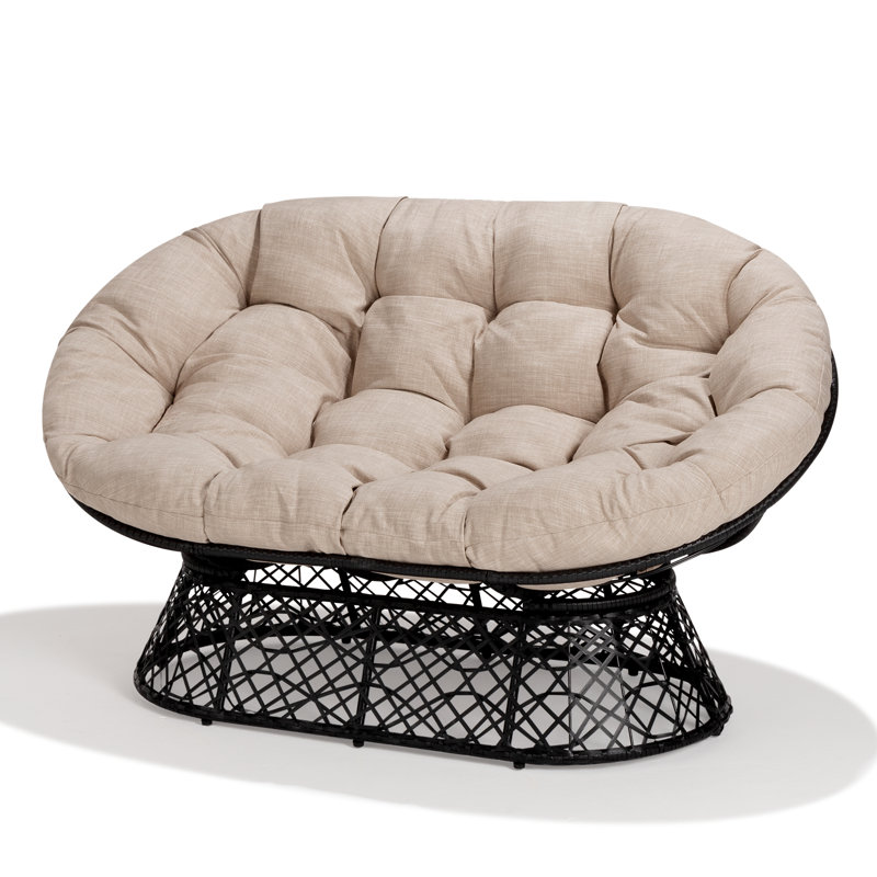 Fauteuil Papasan Ariyelle, Mélange de polyester beige