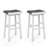 Upholstered Counter Stool with Solid Wood Frame-190287428
