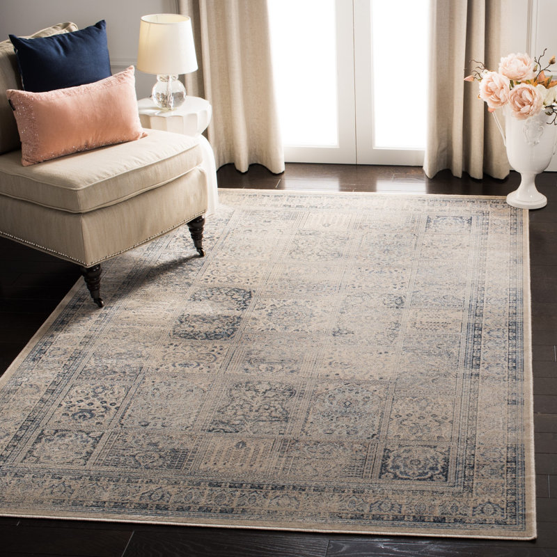 Tapis oriental pierre / bleu Evanoff