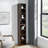 8-Tier Media Tower Rack, CD DVD Slim Storage Cabinet with Adjustable Shelves, Tall Narrow Bookcase Display Bookshelf for Home Office,Multi-functional double-decker bookcase-698566971