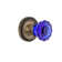 Rope Rosette with Crystal Cobalt Door Knob