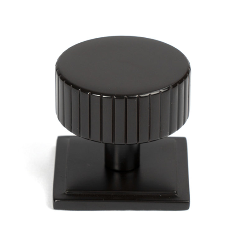 40mm Square Knob, Aged Bronze