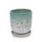 Handmade Green-White Gradient Ceramic Planter Set (7.48"×5.51" & 8.07"×6.1"), Indoor & Outdoor Flower Pots For Orchids, Succulents By Window, Breathable Holes & Lightweight-507058758