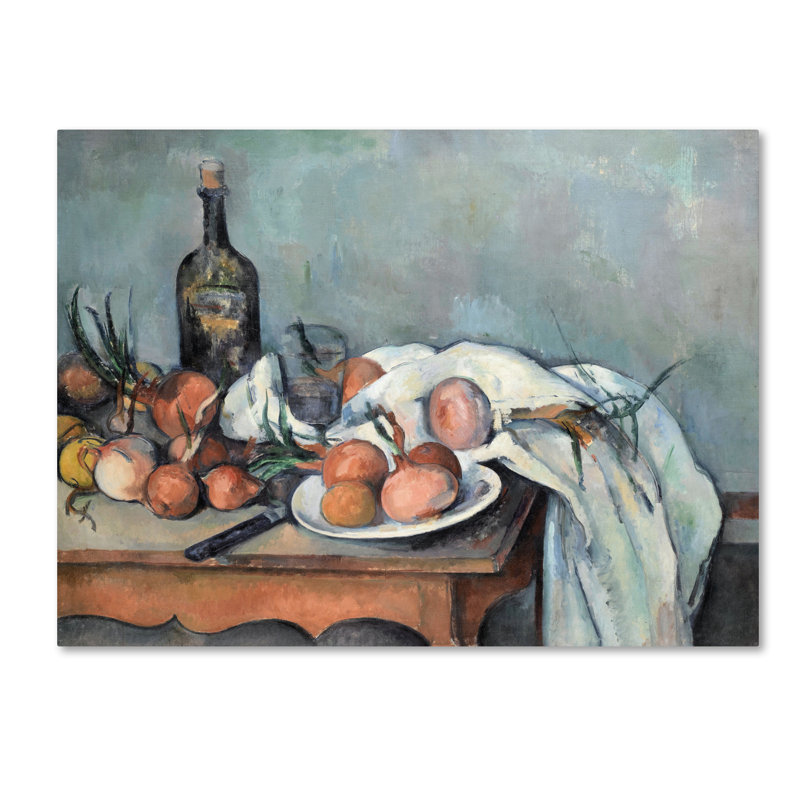 «Still Life With Onions», reproduction sur toile tendue, H 14 po x l 19 po