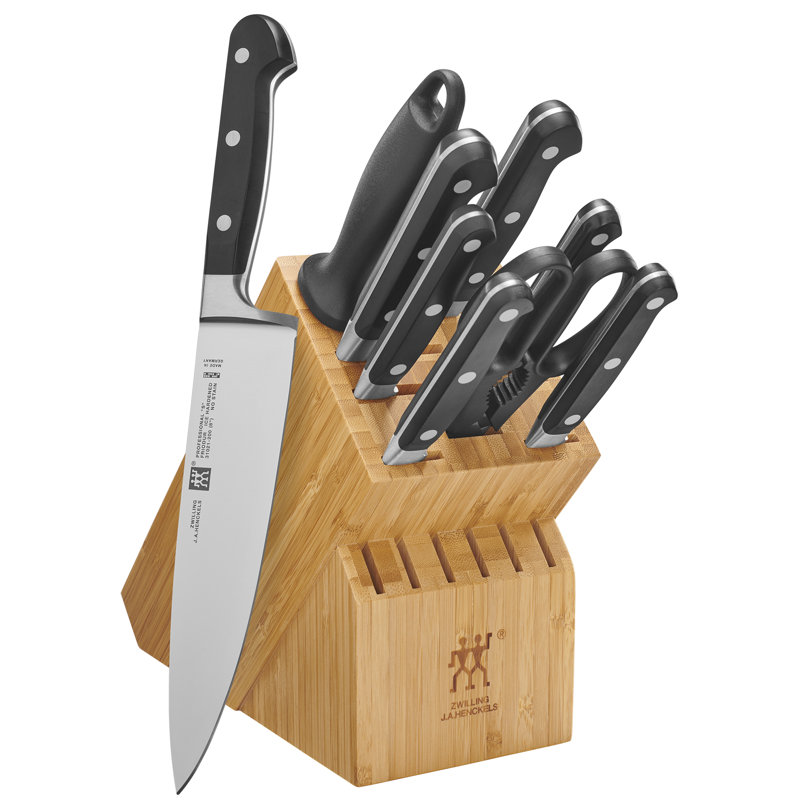 Ensemble de couteaux 10 pièces Zwilling Professional "S", Bambou