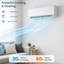 Mini pompe à chaleur à courant alternatif divisé 9000Btu 115V 19 Seer2 Wifi, fixation murale à faible bruit écoénergétique de 450 pieds carrés, chauffage pour la chambre à coucher-130466095