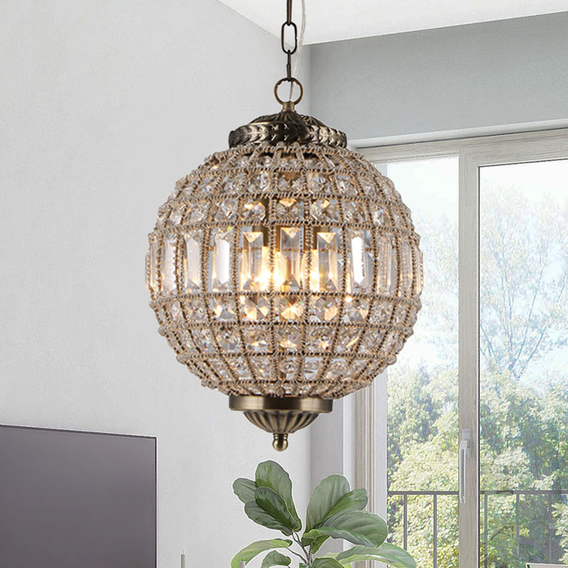 Rosdorf Park Sloane 3 - Light Gold Single Pendant & Reviews | Wayfair