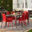 Chaise d'appoint de patio empilable Kenno Anyfer-1081618787