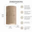 Applique murale H10" en travertin naturel organique moderne avec éclairage DEL intégré (haut et bas)